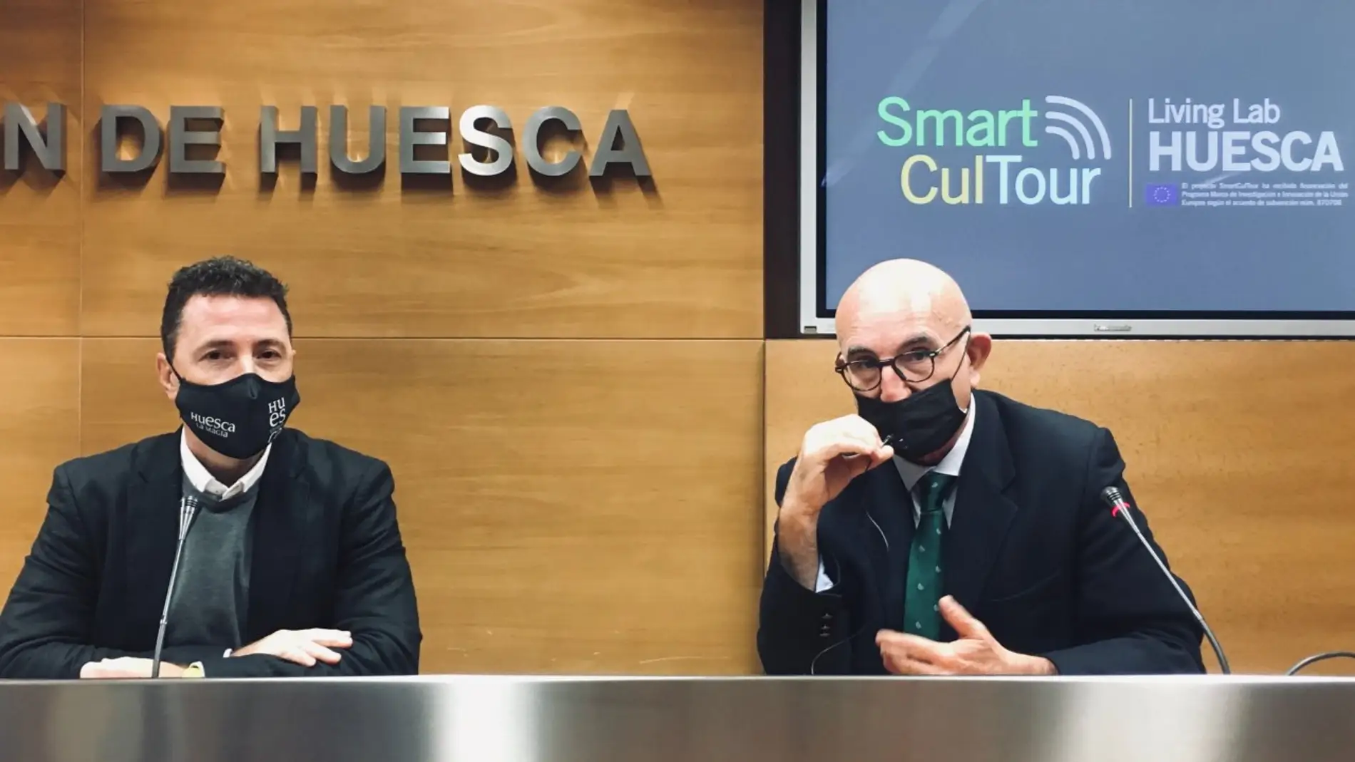 Fernando Blasco y Raúl Compes en la presentación de SmartCulTour.