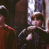 Harry, Ron y Hermione, en 'Harry Potter y la piedra filosofal'