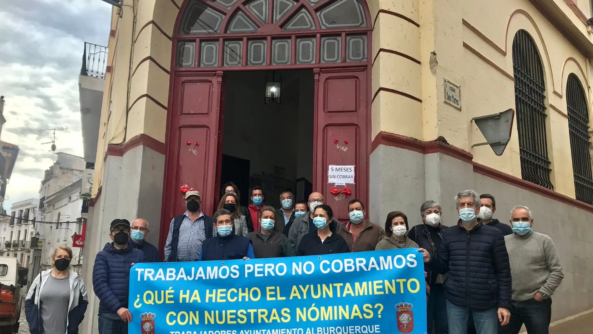 Trabajadores del ayuntamiento de Alburquerque cortará el jueves la Ex-110