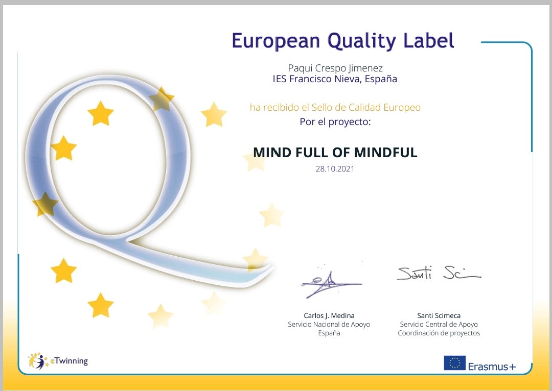 El I.E.S. Francisco Nieva causa sensación con su proyecto Mind Full Of Mindful El I.E.S. Francisco Nieva causa sensación con su proyecto Mind Full Of Mindful