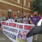 Protestas por la supresión de trenes de Cercanías RENFE en Málaga