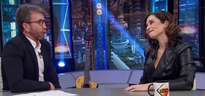 La tele con Monegal: Las mejores frases de Isabel Díaz Ayuso en "El hormiguero" La tele con Monegal: Las mejores frases de Isabel Díaz Ayuso en "El hormiguero"