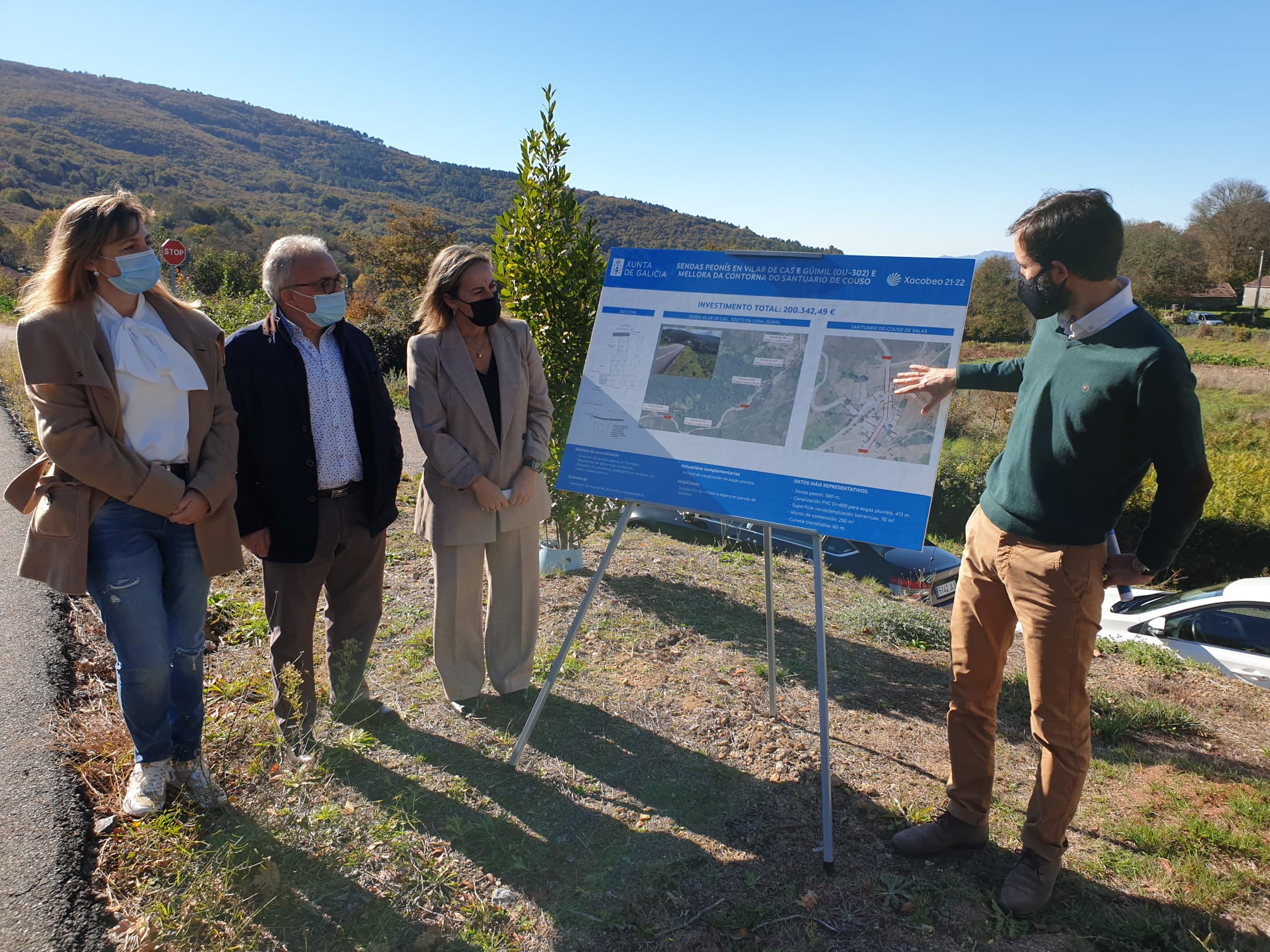 Ethel Vázquez anuncia a licitación das obras das sendas peonís en Vilar de Cans e Güimil Ethel Vázquez anuncia a licitación das obras das sendas peonís en Vilar de Cans e Güimil