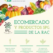 Cartel del Ecomercado en Cádiz de este fin de semana