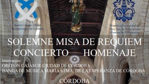 Cartel concierto homenaje del Colegio de Enfermer&iacute;a