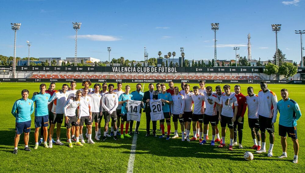 Qartararo en la Cudad Deportiva del Valencia
