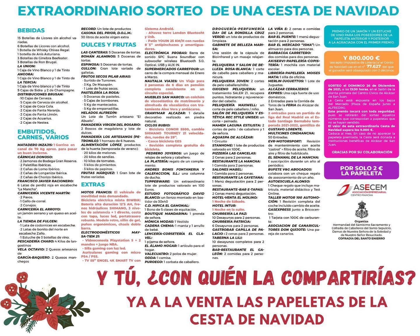 Ya se están distribuyendo las papeletas de la Macrocesta de Navidad Ya se están distribuyendo las papeletas de la Macrocesta de Navidad