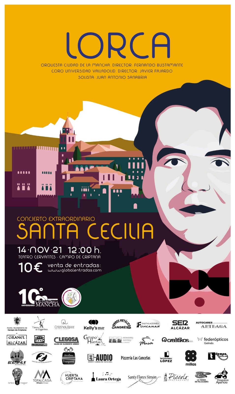 La Orquesta Ciudad de la Mancha ofrece un concurrido homenaje a Lorca La Orquesta Ciudad de la Mancha ofrece un concurrido homenaje a Lorca