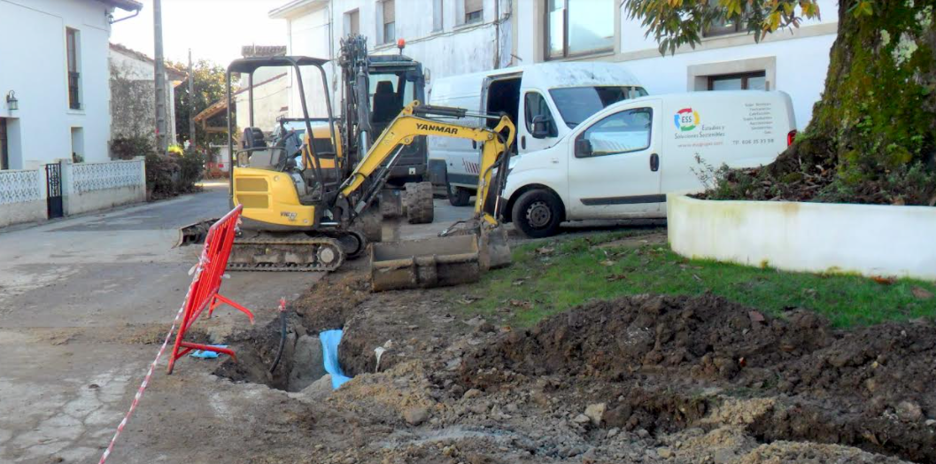 La ampliación del saneamiento de Villahormes y Hontoria finaliza esta semana La ampliación del saneamiento de Villahormes y Hontoria finaliza esta semana