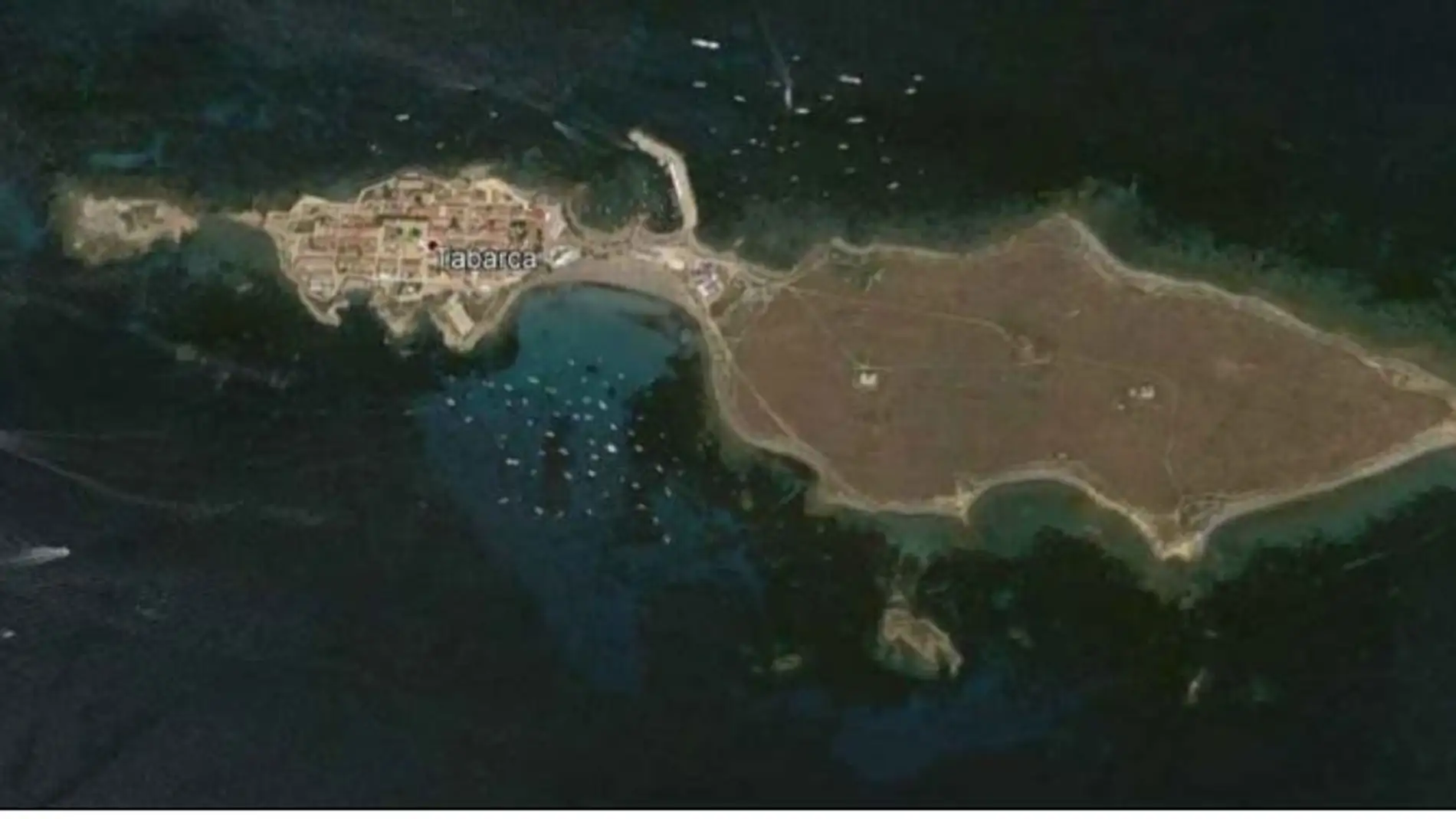 Imagen aérea de la isla de Tabarca 