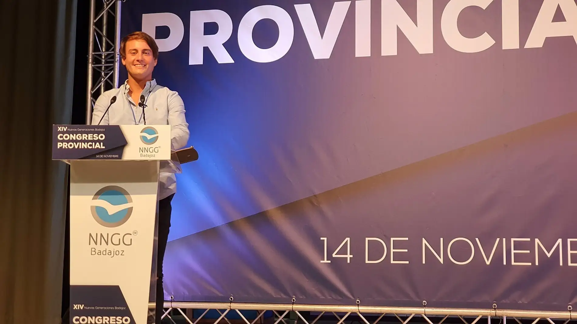 Alejandro Carvajal es elegido nuevo presidente provincial de NNGG de Badajoz con el 96% de los votos