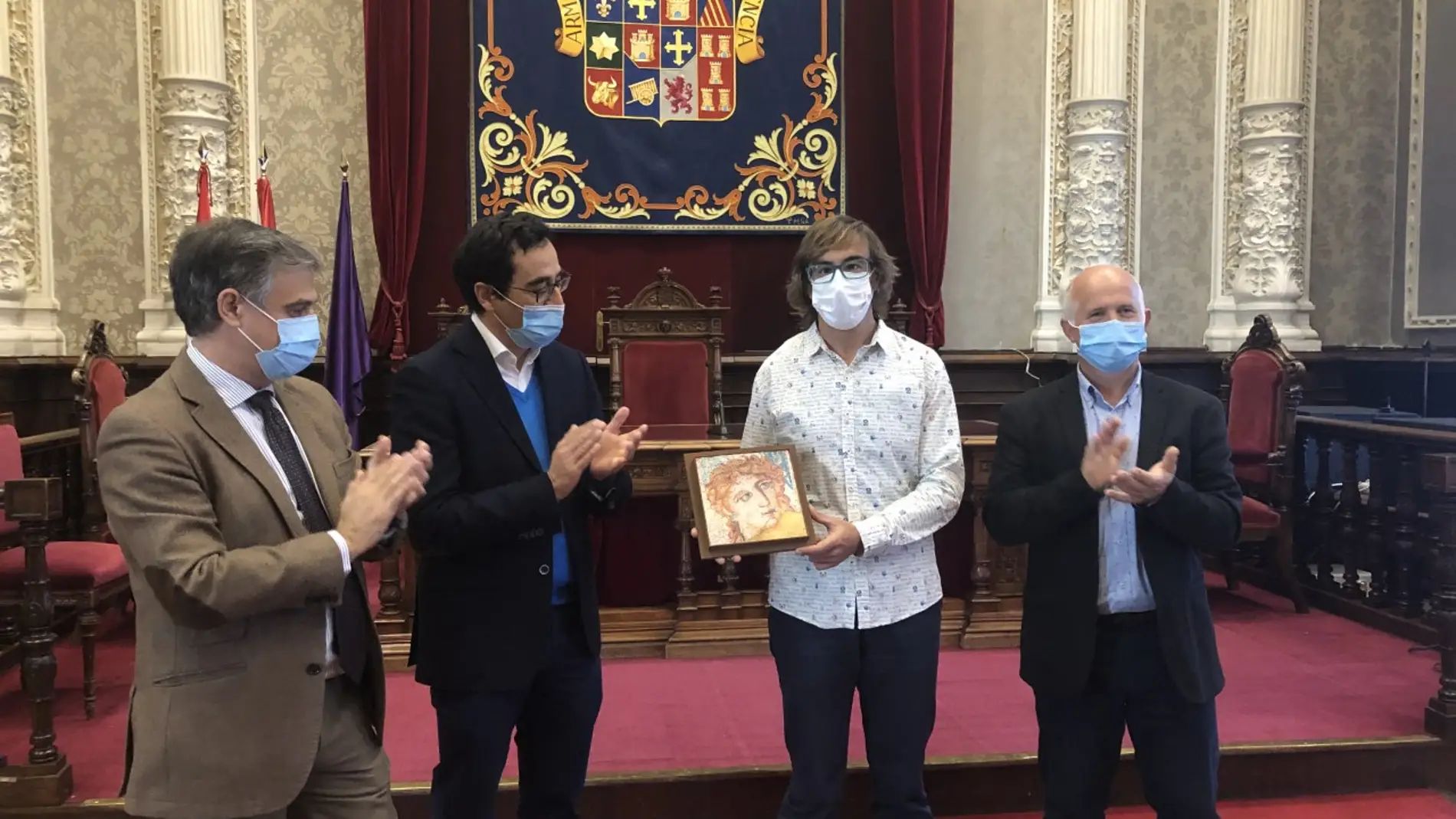 La Diputación recibe al duatleta guardense Paco San Martín tras proclamarse campeón del mundo