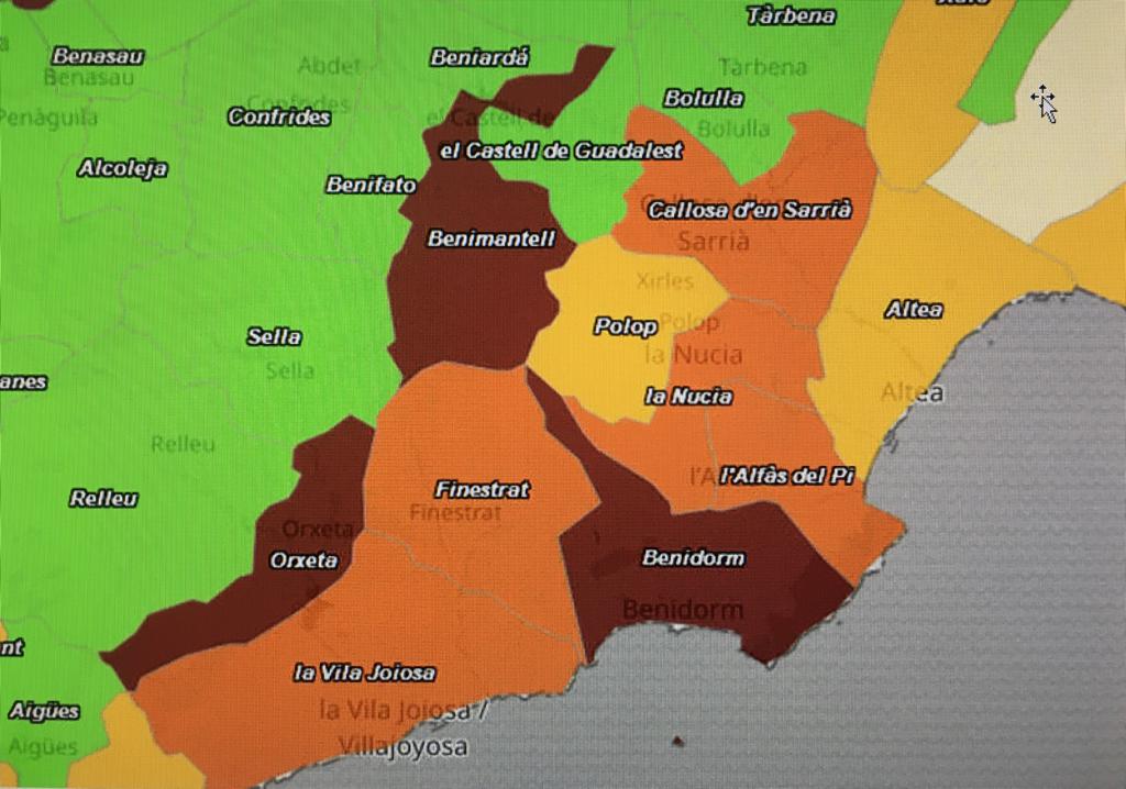 La Marina Baixa suma ya 18.200 contagios desde el inicio de la pandemia La Marina Baixa suma ya 18.200 contagios desde el inicio de la pandemia