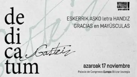 Dedicatum Gasteiz Dedicatum Gasteiz