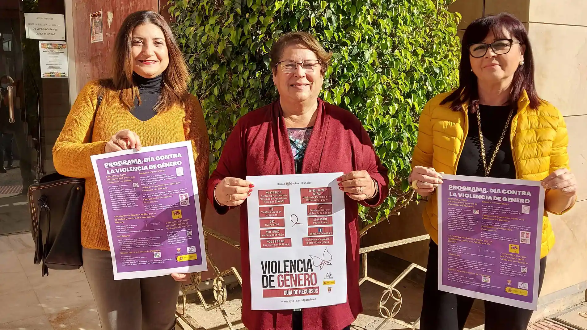 San Fulgencio presenta los actos en conmemoración del Día Internacional Contra la Violencia de Género 