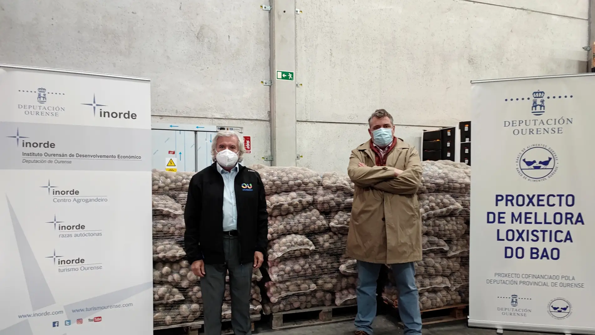 O Inorde doa 8.000 quilos de patacas ao Banco de Alimentos de Ourense
