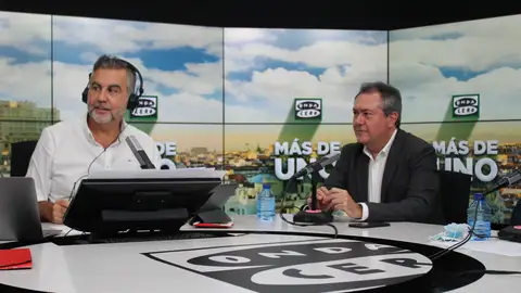 Juan Espadas con Carlos Alsina Juan Espadas con Carlos Alsina