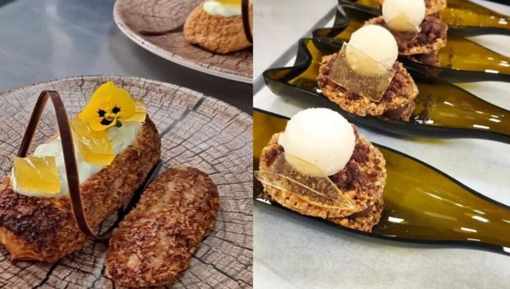 Los postres presentados por "Pastelerías la Rosa"