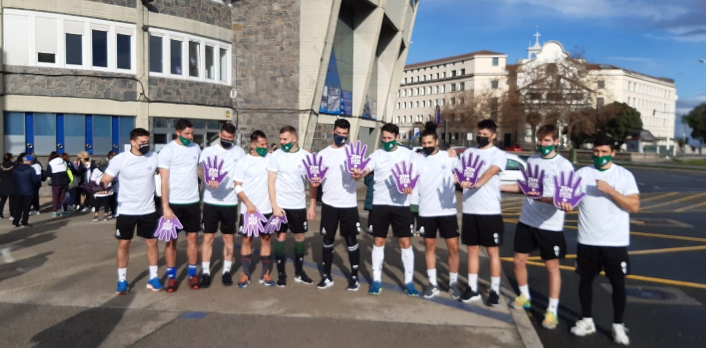El deporte coruñés también lanza su grito en contra de la violencia machista el 25-N El deporte coruñés también lanza su grito en contra de la violencia machista el 25-N