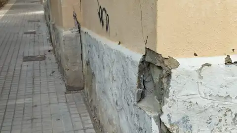 Uno de los edificios del barrio Porfirio Pascual de Elche. Uno de los edificios del barrio Porfirio Pascual de Elche.