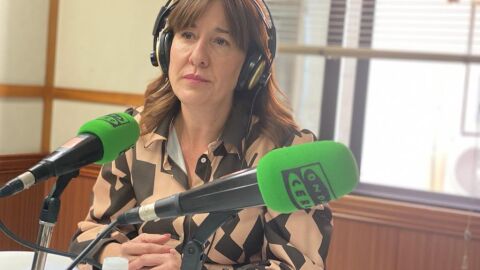 Blanca Fernández en los estudios de Onda Cero Ciudad Real