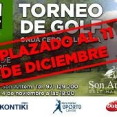 Aplazado el torneo de Golf de Onda Cero Mallorca al 11 de diciembre