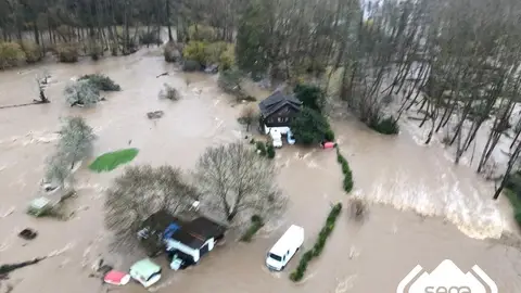 Inundaciones en Arriondas Inundaciones en Arriondas