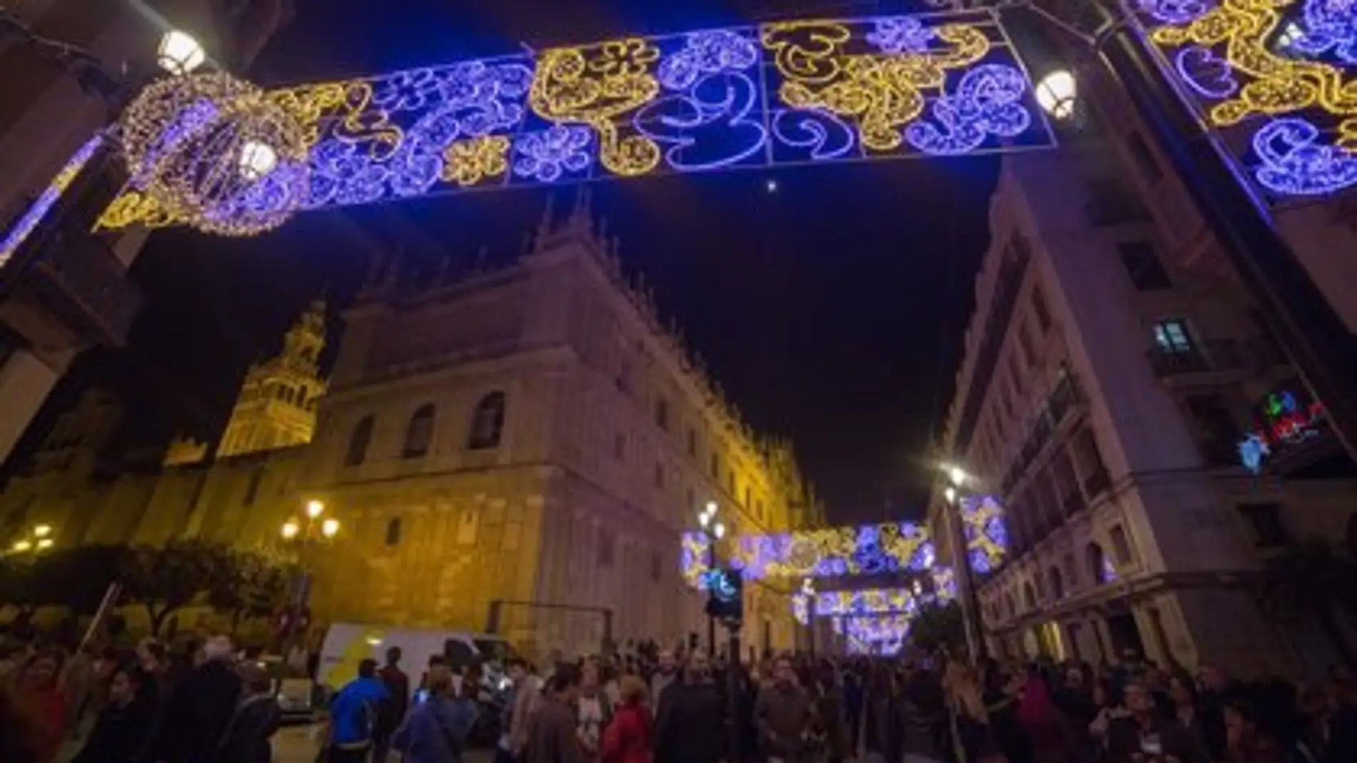 Iluminación navideña de las calles del centro en 2021