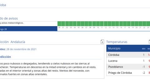 Bajan las temperaturas