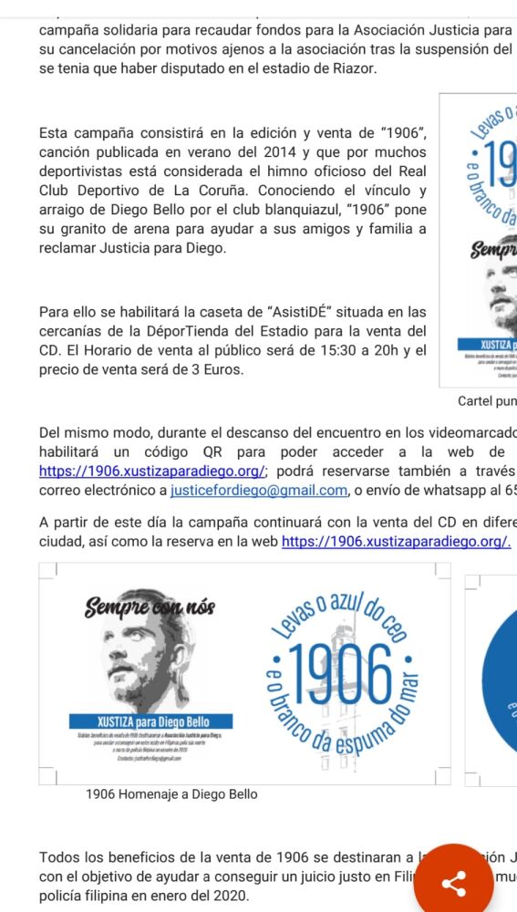 Xustiza para Diego Bello