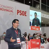 José Manuel Caballero durante el Congreso Provincial del PSOE José Manuel Caballero durante el Congreso Provincial del PSOE