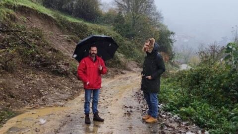 Efectos del temporal en Ponga
