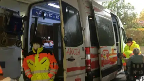 Evacuación del hospital la pasada semana Evacuación del hospital la pasada semana