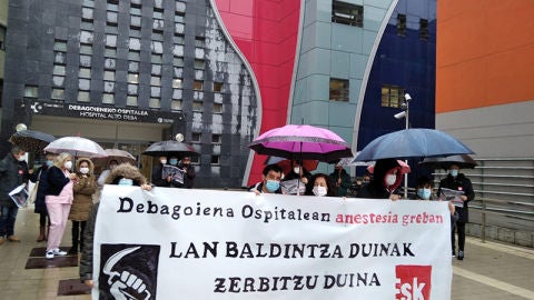 Anestesistas en huelga