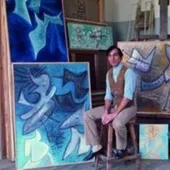 El artista Javier Vilató, tenía una residencia en Almoradí donde trabajaba con la luz de la vega baja El artista Javier Vilató, tenía una residencia en Almoradí donde trabajaba con la luz de la vega baja