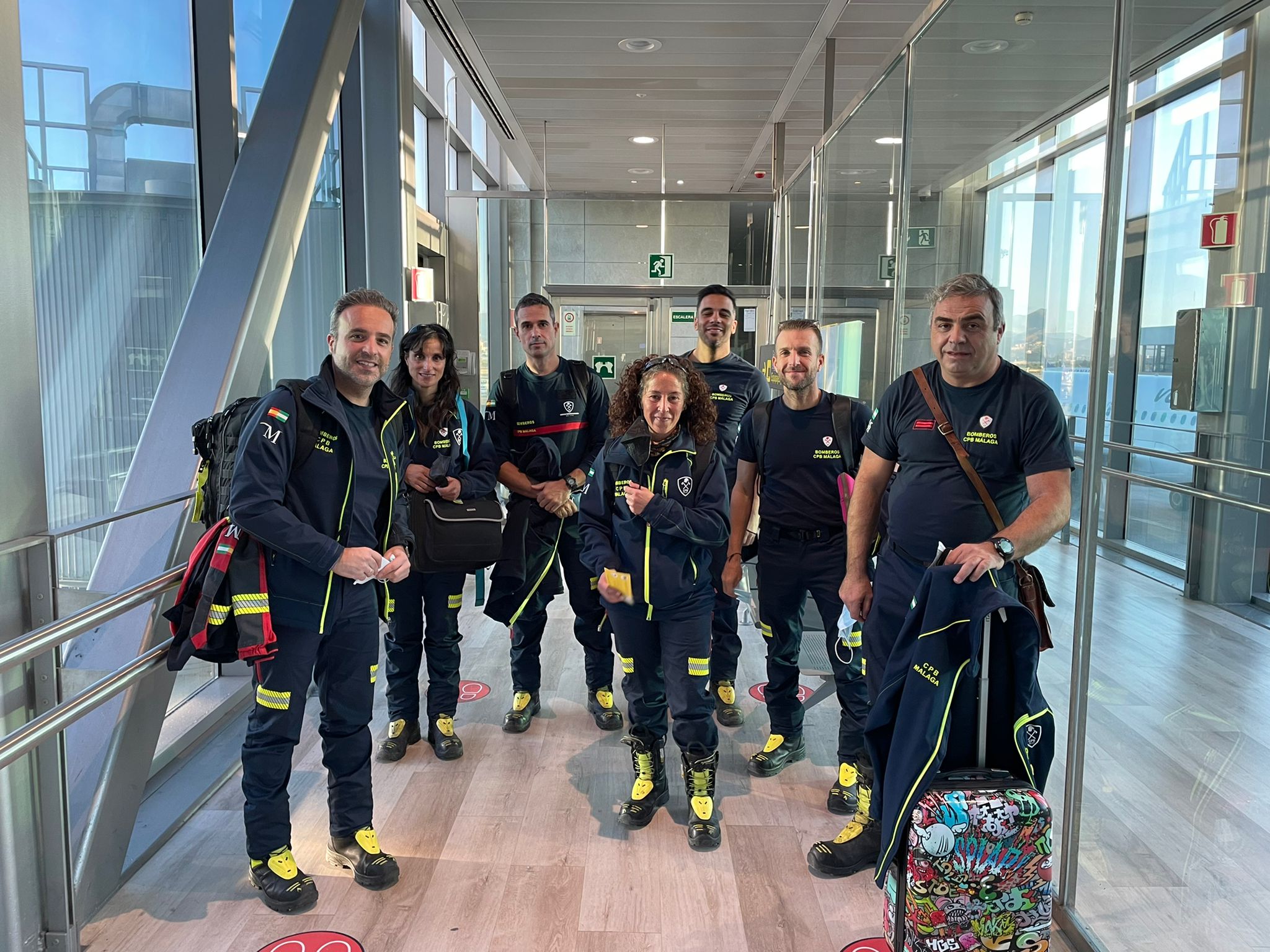 El CPB está en La Palma ayudando a los bomberos canarios El CPB está en La Palma ayudando a los bomberos canarios
