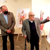 La exposición de la Batalla de Bonanza cuenta desde hoy con seis láminas del artista oriolano Alfonso Ortuño La exposición de la Batalla de Bonanza cuenta desde hoy con seis láminas del artista oriolano Alfonso Ortuño