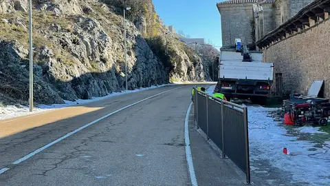 Aguilar mejora la seguridad vial en la Avenida Cervera Montaña Palentina