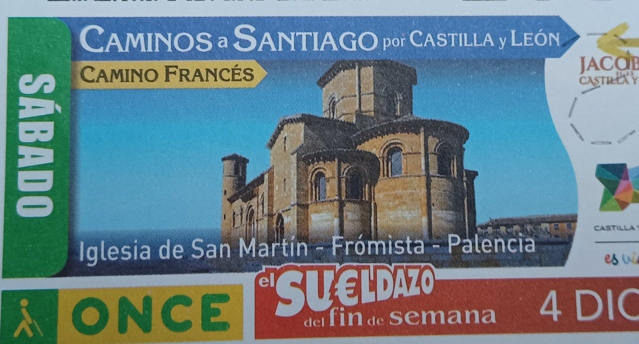 La Iglesia de San Martín de Frómista imagen del cupón de la Once La Iglesia de San Martín de Frómista imagen del cupón de la Once