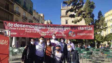 Calcsicova ha realizado una jornada informativo en la Plaza de la Virgen de València JORNADA VIH