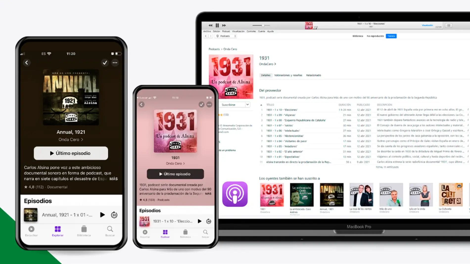 Los podcasts de Onda Cero, entre los mejores del 2021 en Apple Podcast