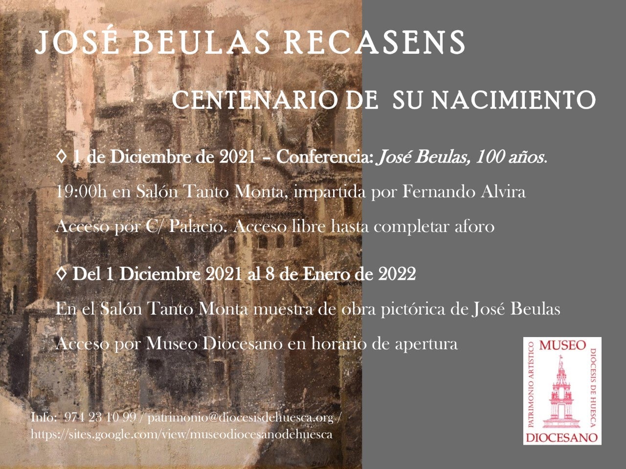 El Museo Diocesano rinde homenaje al artista oscense El Museo Diocesano rinde homenaje al artista oscense