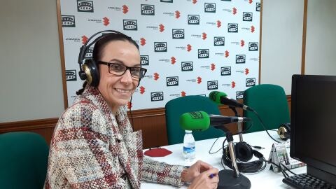 Eva Masías durante la entrevista en Onda Cero Ciudad Real Eva Masías durante la entrevista en Onda Cero Ciudad Real