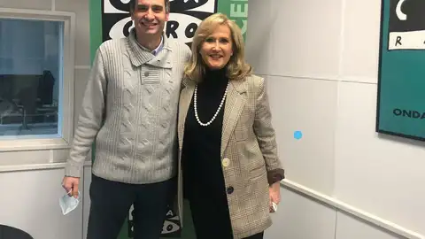 Nieves Herrero con Javier Barbero Nieves Herrero