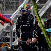 Lewis Hamilton en la carrera de Fórmula 1