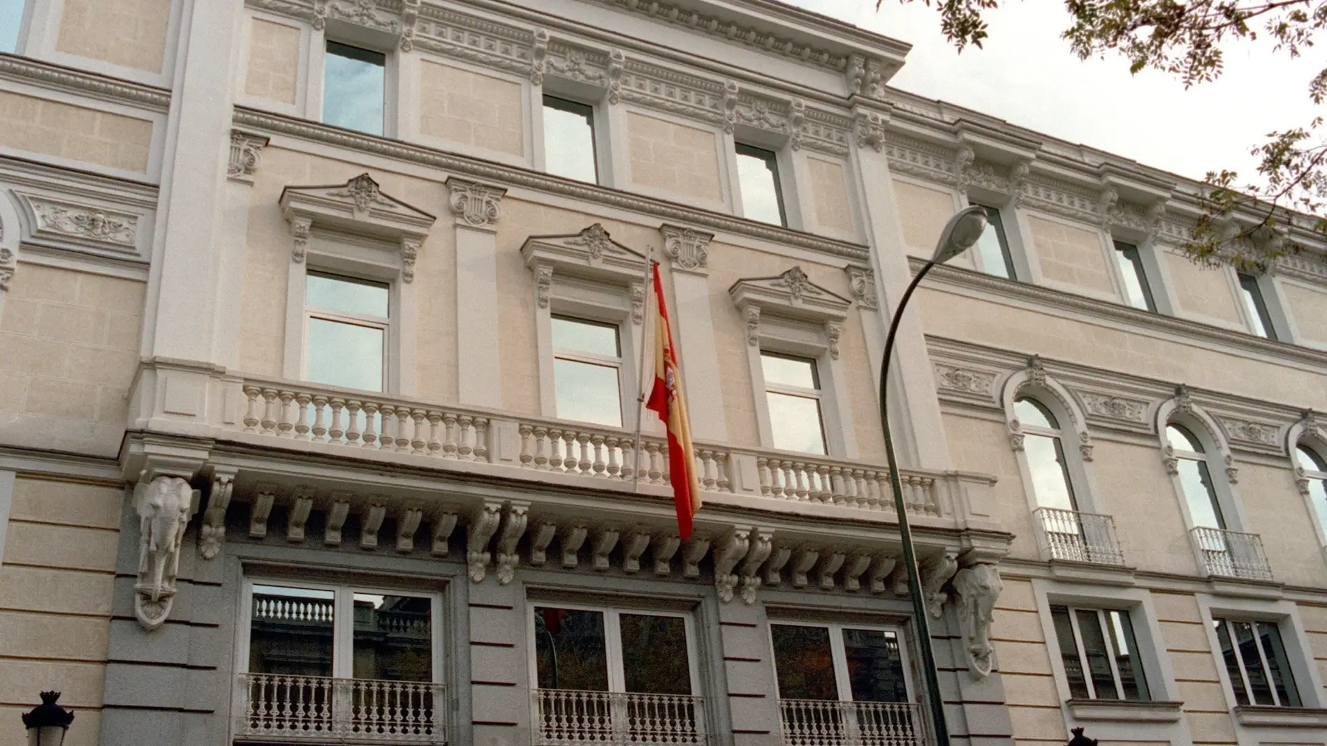 Imagen de archivo de la fachada de la sede del Consejo General del Poder Judicial.
