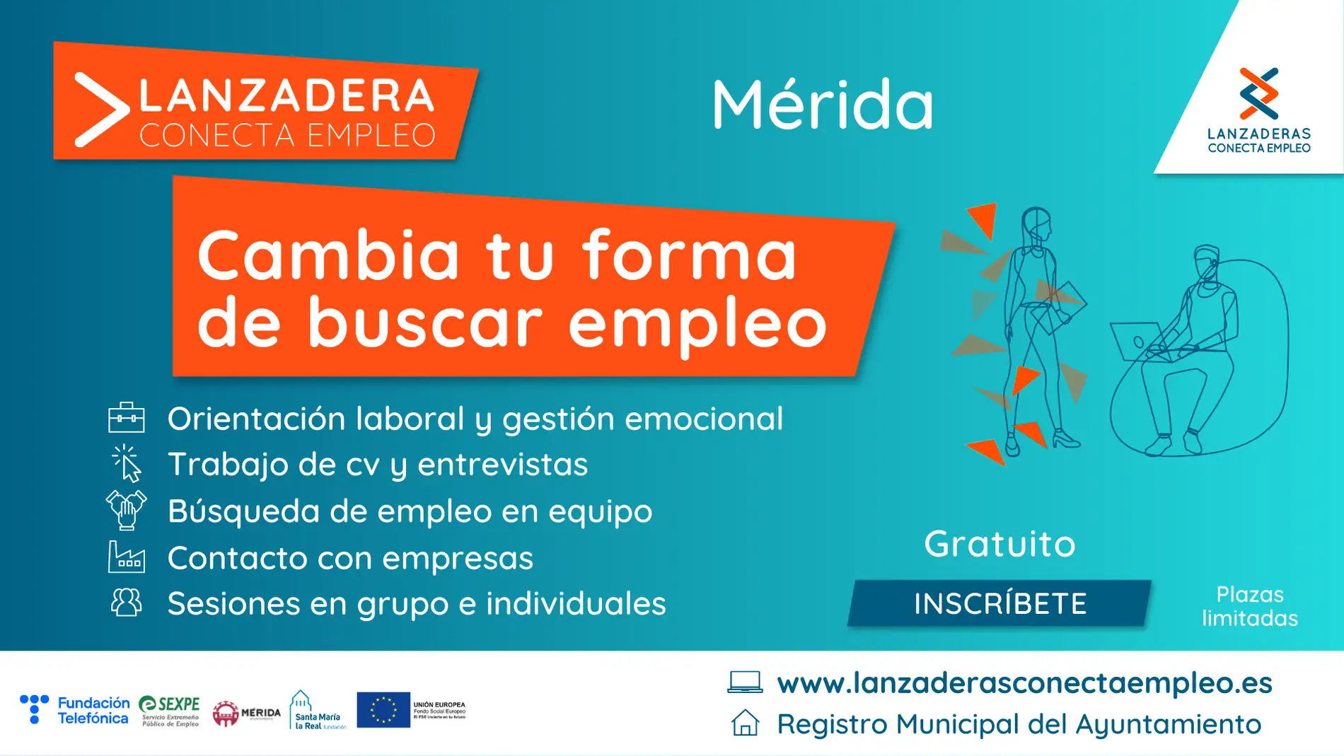 Abierta la inscripción para una nueva Lanzadera Conecta Empleo en Mérida