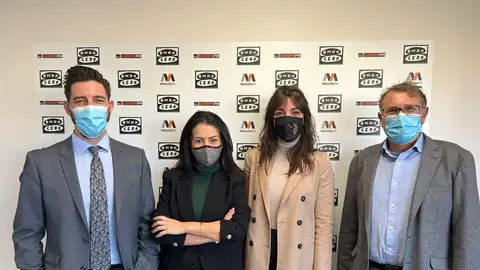 Germán Parra (izda), Verónica Salvador, Nadia Molina y Juan Carlos Fresneda Germán Parra (izda), Verónica Salvador, Nadia Molina y Juan Carlos Fresneda