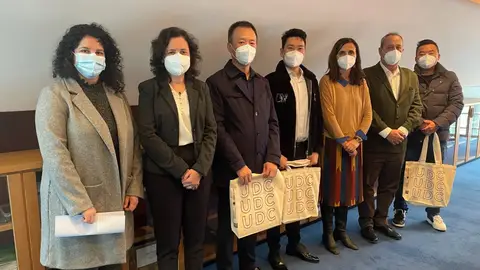 Visita de CHTC Motors a Campus Industrial de Ferrol Estudian fabricar autobuses eléctricos