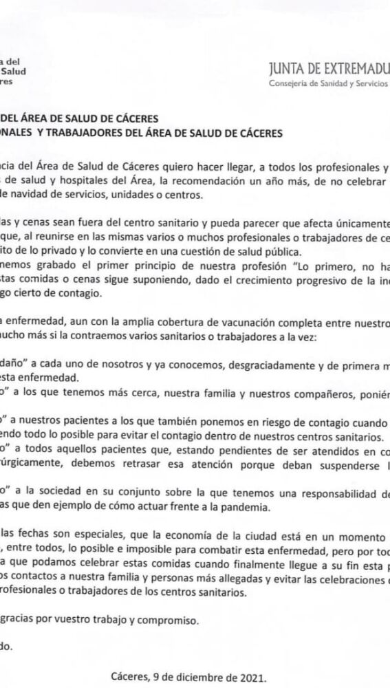 Circular del SES - Covid-19